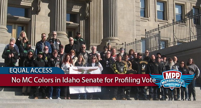 No MC Colors Allowed in Idaho Senate for Profiling Bill Vote