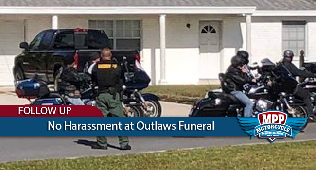 Police Respectful at Outlaws Funeral After Media Reports Public Outrage